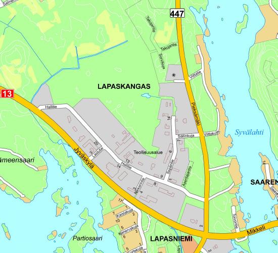 Lapaskankaan alueen