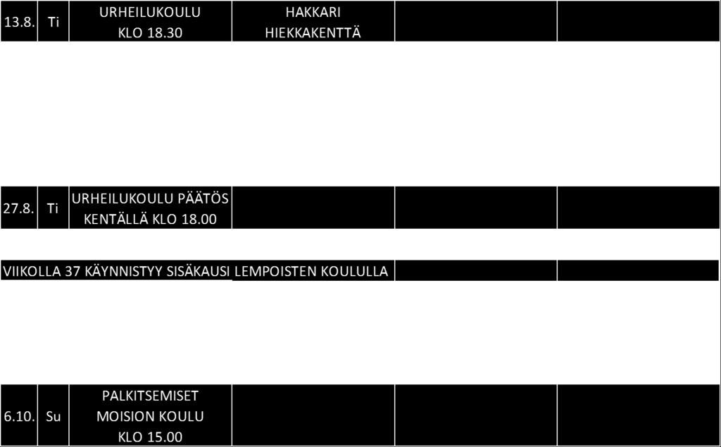 Aikuinen-lapsiryhmä Anu Mäkelä 0400 249 095 Vihreät Virpi Salmi 040