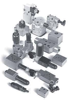 Esite 05.02 Hydrauliventtiilit Laaja venttiilivalikoima jakautuu ryhmiin riippuen venttiilin asennustavasta ja sen toiminnasta hydraulijärjestelmässä.