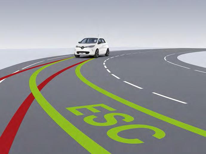 Ajonvakautusjärjestelmä (ESC) Järjestelmä auttaa pitämään auton hallinnassa