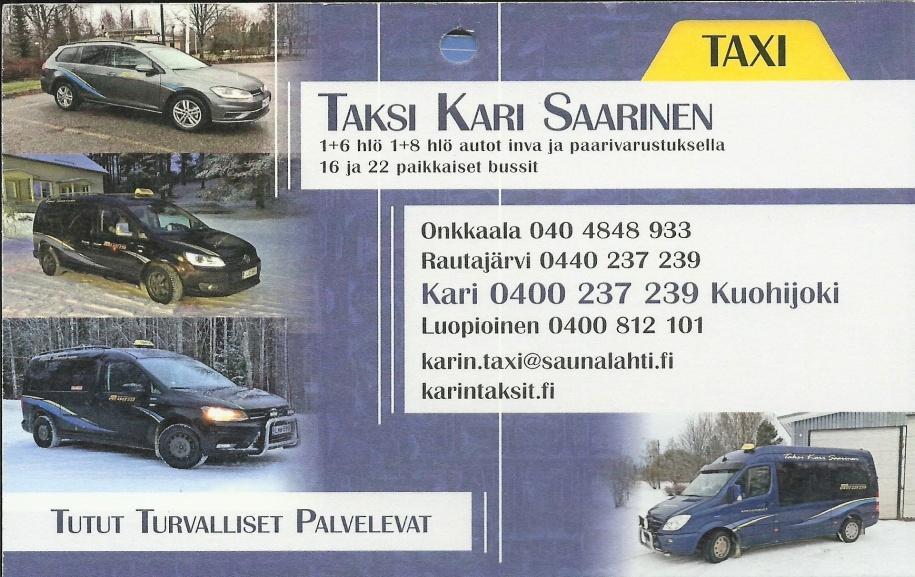 Eläkkeelle Kari ei ole aikonut jäädä, ei edes silloin kun viime vuoden heinäkuussa taksiliikenne avautui markkinoille.