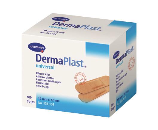 Dermaplast sormilaastarilajitelma 30-535235 lajitelma 16 DermaPlast vedenkestävä laastarilajitelma Lajitelma muovilaastareita.