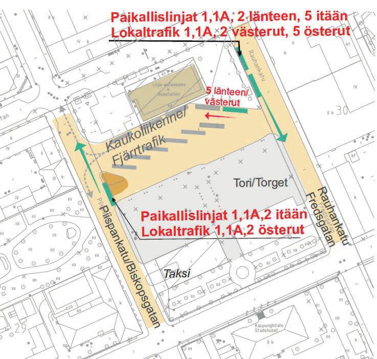 Sairaala 0,5 1 km 1 Liikennöitsijä: Porvoon Liikenne Oy Trafikant: Borgå Trafik Ab www.koivistonauto.fi fr.o.m. 14.