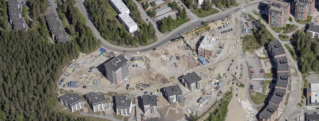 Alueella voidaan joutua uusimaan sadevesiviemäristöä, nykyisen kaavan puitteissa. KUVA 23. ILMAKUVASOVITUS VE C KUVA 24.