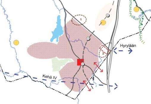 9/19 Kuva 8. Ote Nurmijärven maankäytön kehityskuvasta (22.2.2017). Punainen ympyrä osoittaa suunnittelualueen likimääräisen sijainnin. 3.2.4 Yleiskaava Suunnittelualueella on voimassa Klaukkalan oikeusvaikutteinen osayleiskaava (tullut voimaan 11.
