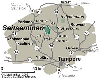 29 ALKKIANVUORI PARKANON KORKEIN PAIKKA Näe ja koe muinainen merenranta sekä karu aina 200 metriin kohoava pohjoispirkanmaan metsäluonto erityspiirteineen.
