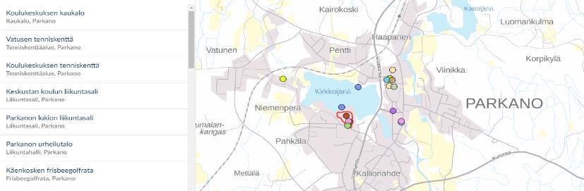 8 LIIKUNTA- JA UIMAPAIKAT Parkanon kaupungin ylläpitämät uimapaikat ovat Harjulammen