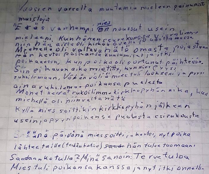 Mutta siitä yhden yön reissusta tämän miehen elämä muutui. Hän on siitä saakka ollut raittiina! Kertomus 2: Erääänä perjantai-päivänä tuli taksilla kotiimme pariskunta pyrkimään.