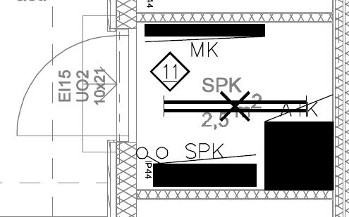 7.1.4 Sähkötila ja lämmönjakohuone Sähkötilan suunnittelussa otettiin huomioon ST-kortin 53.05 määrittelemät sähköjärjestelmien tilantarpeiden vähimmäismitat.