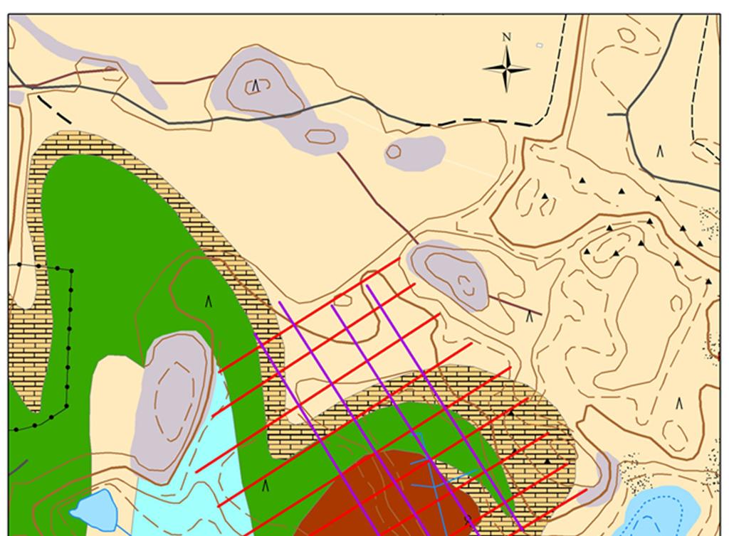 GEOLOGIAN TUTKIMUSKESKUS GTK:n työraportti 7/2019 14 Kotalahden alueelle tyypillinen geologinen piirre on Kotalahden doomi, joka on Arkeeisista gneisseistä muodostunut kohouma (kuva 6).