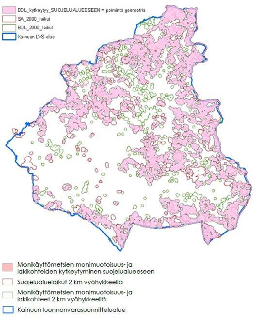 Monikäyttömetsien monimuotuoisuus- ja lakikohteet Suojelualueet Monikäyttömetsien monimuotoisuu- ja