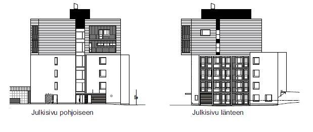 Julkisivut 2/2 Rakennus 3