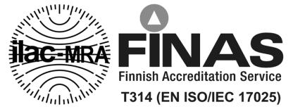 83252/PUR L 13.11.2018 1/1 PURISTUSLUJUUS Tilaaja: Kohde: Projektinumero: Näytetunnukset: 24 15357 24 15357 J3, J4, J5 Tilauspäivä: Toimituspäivä: Näytteenotto pvm: Testaus pvm: 31.10.2018 2.11.2018 29.