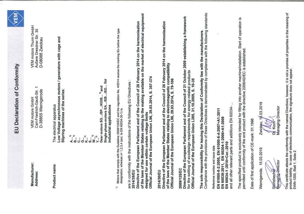 EU Declaration of