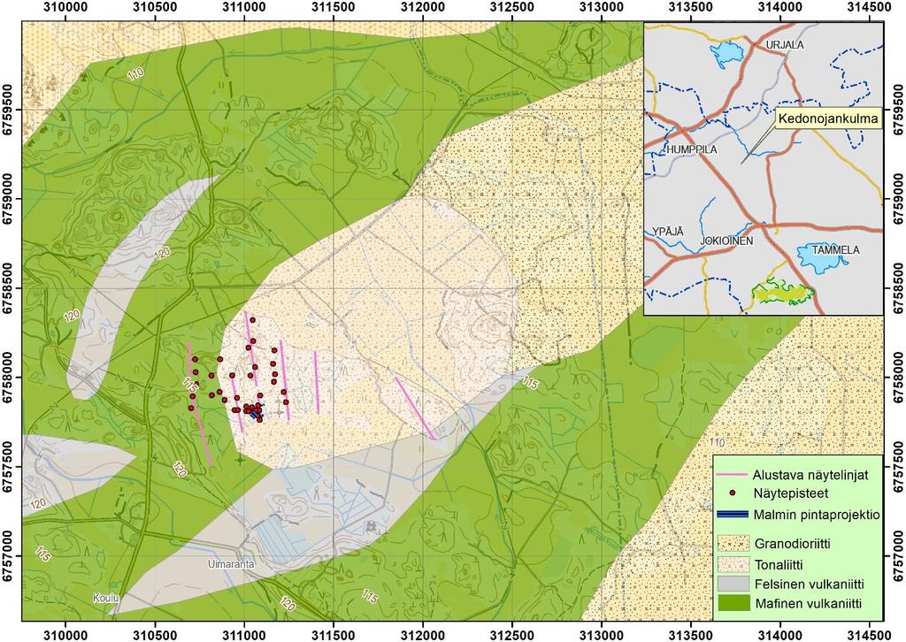 GEOLOGIAN TUTKIMUSKESKUS Hulkki ja Taivalkoski 72/2018 4 Kuva 2.