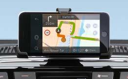 Esimerkiksi älypuhelimesi muuttuu mahtavaksi tiennäyttäjäksi ladatessasi Volkswagenin sovelluksen* maps + more.