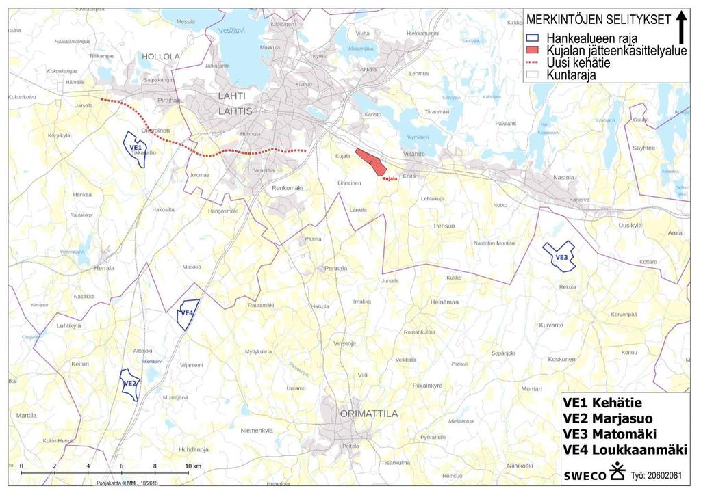 LAHDEN SEUDUN KIERRÄTYSPUISTO Yleisökysely Lahden seudulle suunnitellaan elinkeinoelämän tarpeita varten uutta jätteenkäsittelyn ja kierrätystoimintojen aluetta, kierrätyspuistoa.