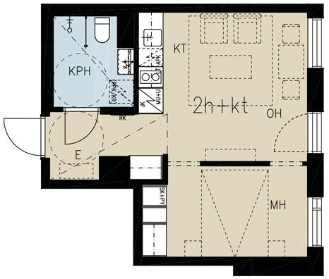 22 yit.fi/aventuriini 31,5 m² 2 h + kt B53 2. KERROS B59 3. KERROS B65 4. KERROS B71 5. KERROS B77 6. KERROS B83 7.
