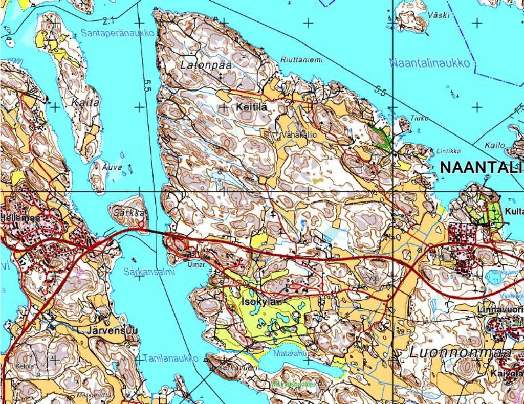 1 JOHDANTO Luontoselvitys on laadittu Naantalin Porhonkallion-Virpin asemakaava-alueelle, jonne on tekeillä asemakaavan muutos ja laajennus.