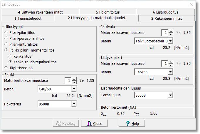 18 Laskentatiedot lisätään kaikille välilehdille ja sitten ne on hyväksyttävä Hyväksy painonapilla ennen siirtymistä laskentavoimien antoon. Kuva 9.