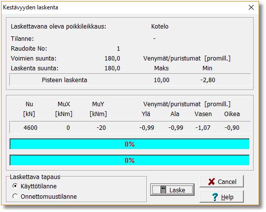 23 3. Tankojen tarkastelu/poisto ja siirtäminen Tankopoikkileikkauksesta voidaan tehdä symmetrinen tai epäsymmetrinen ja erilaiset tangot voivat sijaita eripuolilla poikkileikkausta.