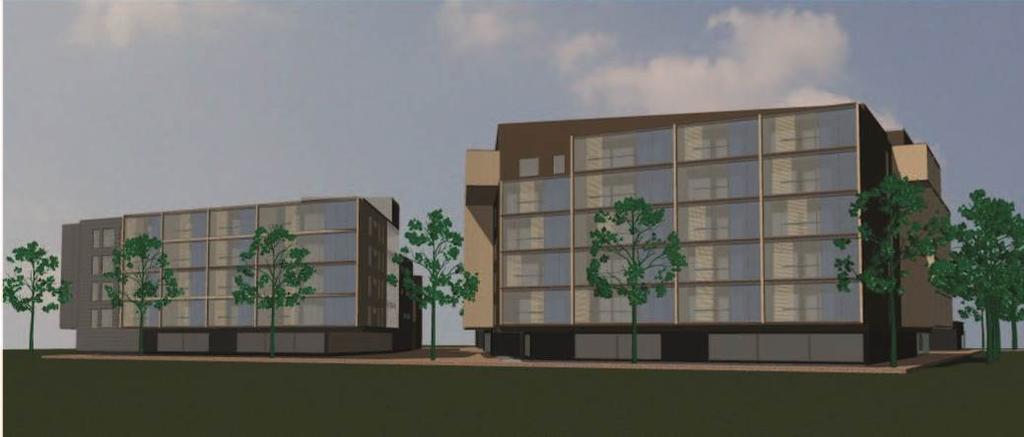 Kaupunkisuunnittelu Muistio 7 (18) NÄKYMÄSEKTORIT Yleistä Rakentamisen kokonaismäärä on 15 163 k-m², johon sisältyy liike- ja/tai toimistotilaa 900 k-m².