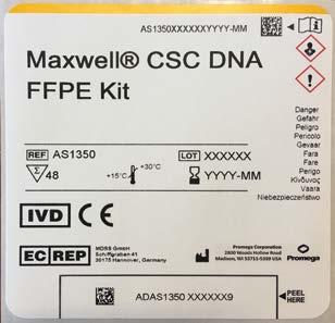 3. Valitse ajossa käytettävä menetelmä automaattisesti skannaamalla tai syöttämällä Maxwell CSC DNA FFPE Kitin etiketissä oleva menetelmän viivakoodi (kuva 3).