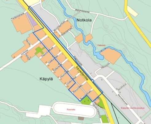 Meluselvitys 2/15 Taustatiedot 1.1 Kohde Suonenjoen Käpylään laaditaan asemakaava (ak 009035). Kuva 1. Kaava-alueen likimääräinen rajaus. 1.2 Selvityksen tarkoitus Tämän työn tavoitteena on ollut selvittää kohteen asemakaavaa varten alueen tie- ja raideliikenteen aiheuttama melu-, tärinä, ja runkomelu.
