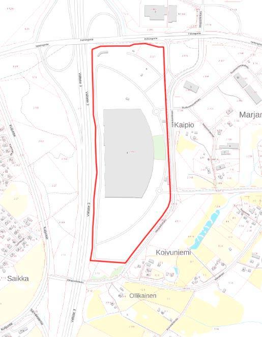 1.2 Kaava-alueen sijainti Suunnittelualue sijaitsee 7-8 kilometriä Lempäälän keskustasta pohjoiseen, Helsinki Tampere moottoritien varressa. Alue on pinta-alaltaan noin 30 ha.