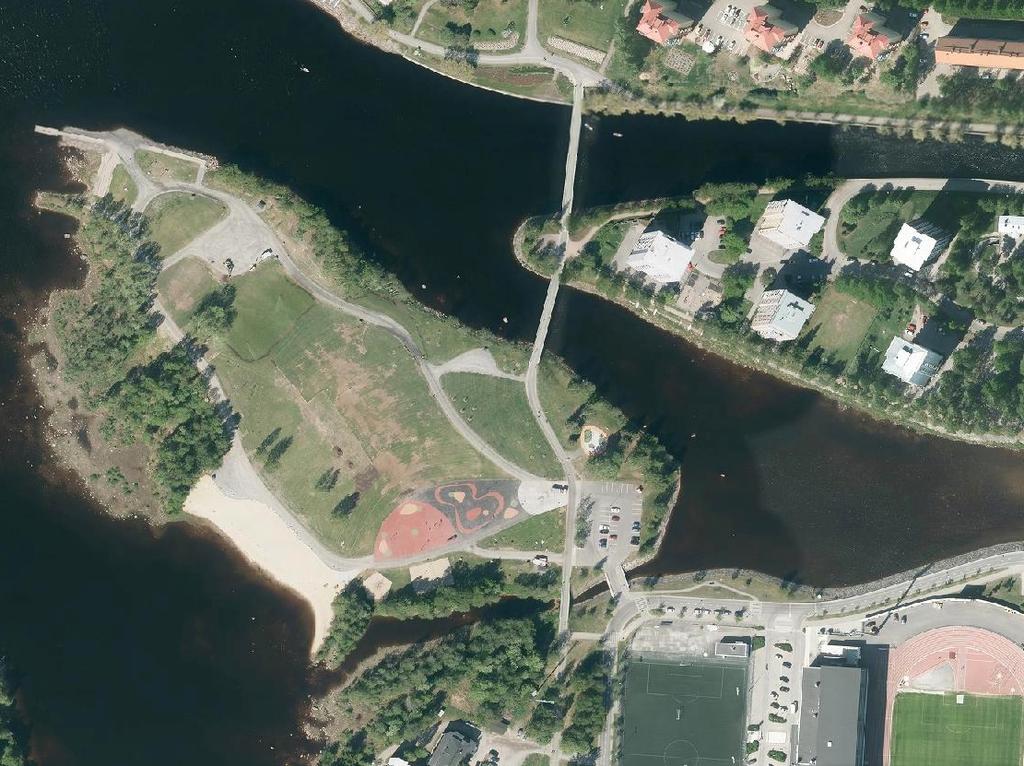 Kuusisaari, Oulu 2018 kalastuslaituri nuotiopaikkoja huollettu reitti ulkokuntosali