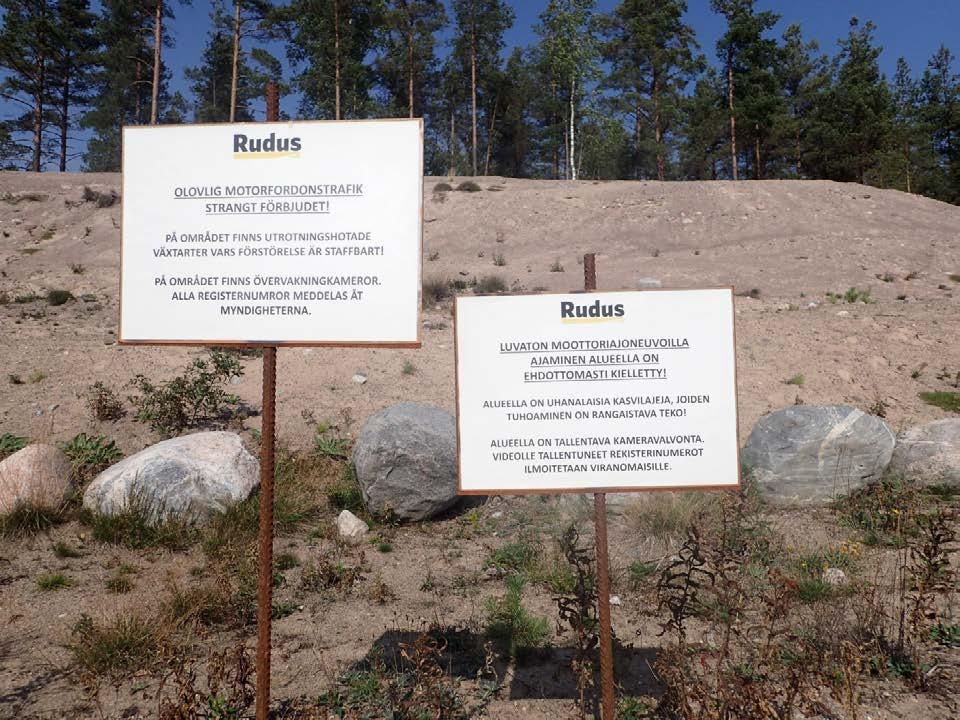 Ekosysteemihotellista tiedotettiin myös paikan päällä.