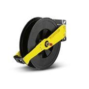 0 20 m Automatic hose reel of durable plastic. Painted steel bracket.