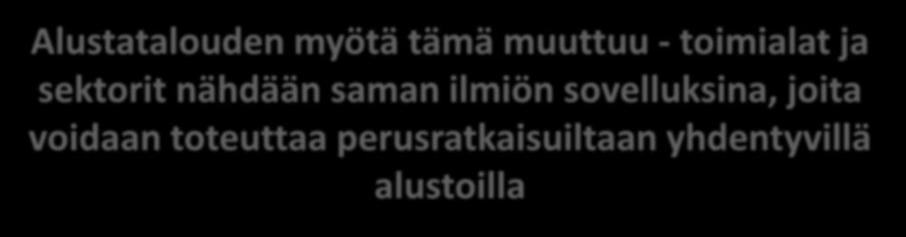 SIVU 23 Alustatalouden myötä tämä muuttuu - toimialat ja sektorit nähdään saman