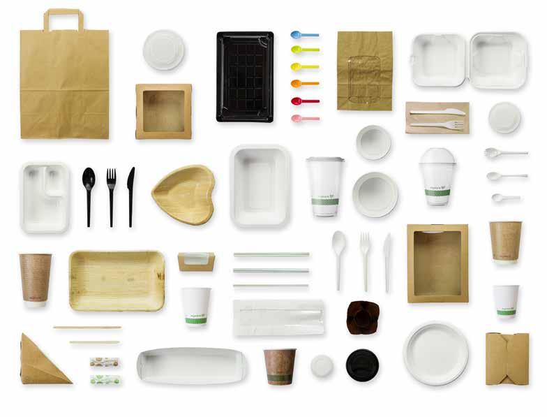 GO PLASTIC FREE WITH VEGWARE! Vegware tuottaa 100 prosenttisesti biopohjaisia ja kompostoituvia, elintarviketurvallisia kertakäyttöastioita.