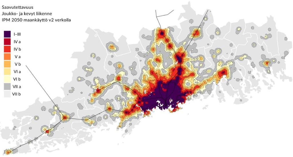 3. Liikutaan kestävästi Kaavaratkaisun muodostamisen lähtökohtia Joukkoliikenteen palvelutaso