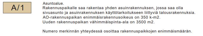 talousrakennuksia. Ote osayleiskaavasta: Lähde: Yleiskaavakartta Ranta-asemakaava Suunnittelualueella on voimassa Rymättylän kunnanvaltuuston 16.12.1993 hyväksymä ja Lääninhallituksen päätöksellä 7.