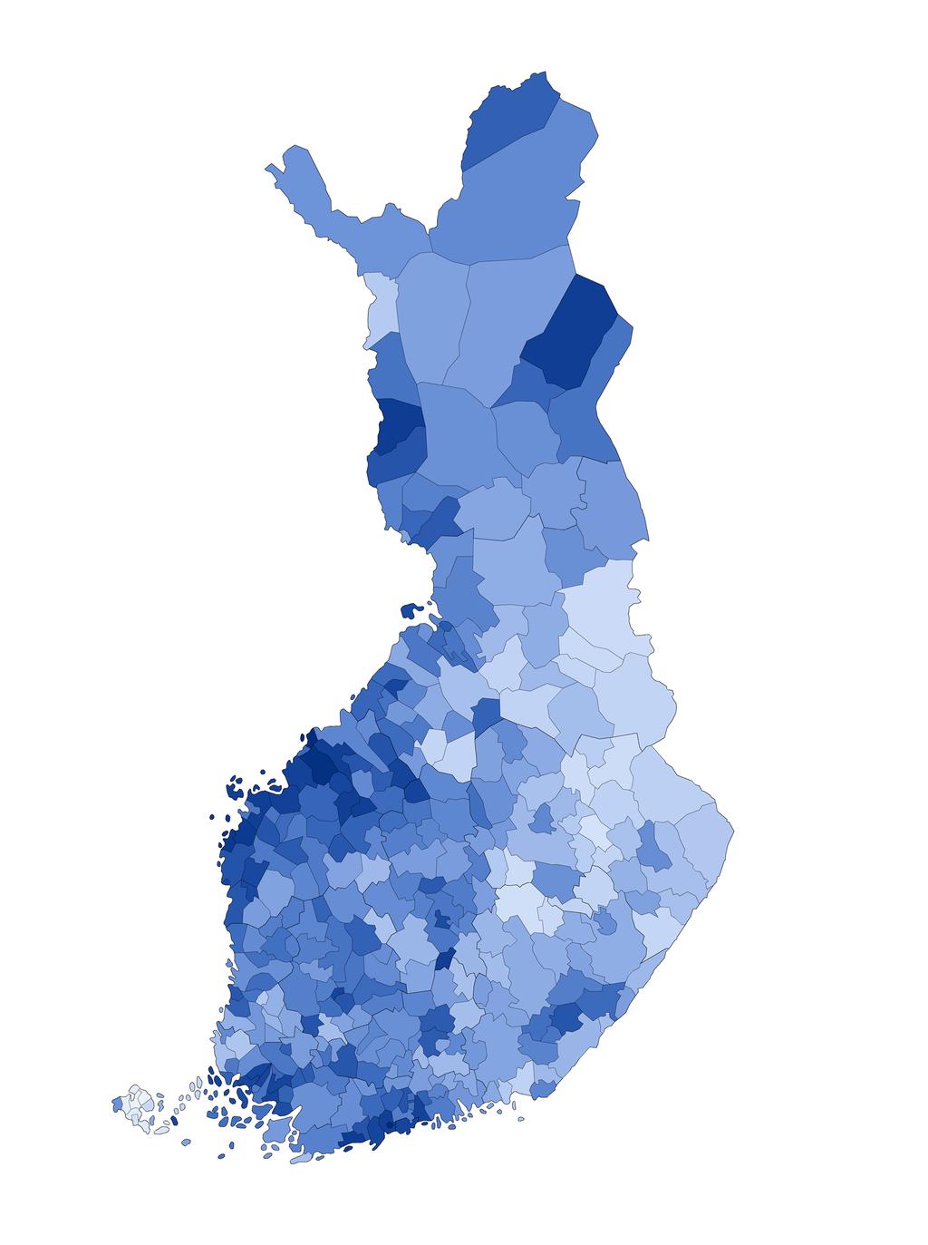 KUNTIEN ÄÄNESTYSPROSENTTI 84,7 74,9 10 KORKEINTA 8. 72,0 68,9 66,6 64,0 59,1 10 MATALINTA 77,9 % SAVUKOSKI 7. 78,4 % PELLO 296. SUOMUSSALMI HYRYNSSALMI 2. 9. 3. 5. 79,2 % MAALAHTI 4.