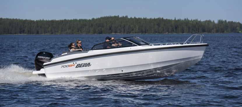 BELLA 700 BR / HINNAT VAKIOVENE ILMAN MOOTTORIA... 29 800 700 BR + MERCURY F150 XL... 45 600 700 BR + MERCURY V6 F175 XL DTS... 50 800 700 BR + MERCURY V6 F225 XL DTS.