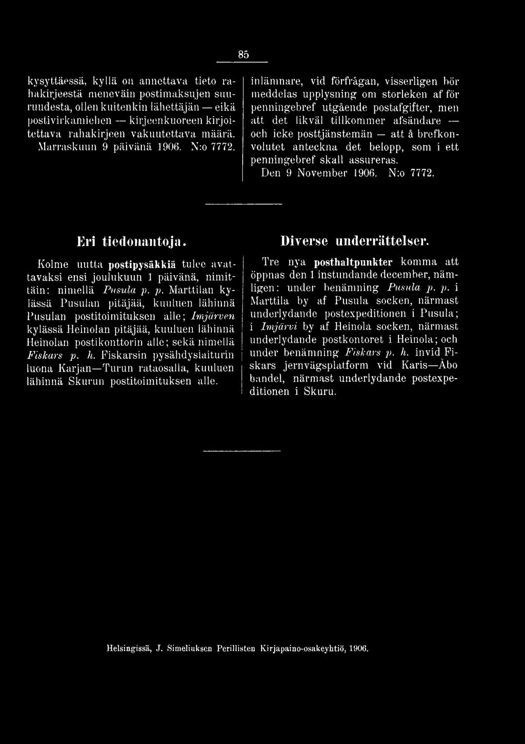 Kolme uutta po