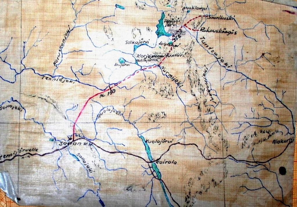 RAIDE SAARI- KOSKELLE Kapearaiteinen rautatie:
