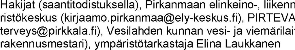 VESILAHDEN KUNTA 5/2018 88 minta-alueella