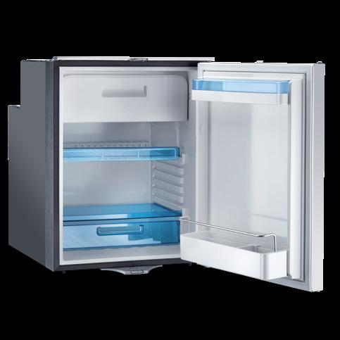 KYLMÄLAITTEET KOMPRESSORIJÄÄKAAPIT 12/24 V COOLMATIC CRX-KOMPRESSORIJÄÄKAAPIT Hopeanvärinen ovi Rst-teräsovi DOMETIC COOLMATIC CRX 50 / CRX 50S Tilavuus: 45 litraa, pakastelokero 4,4 litraa Toimii