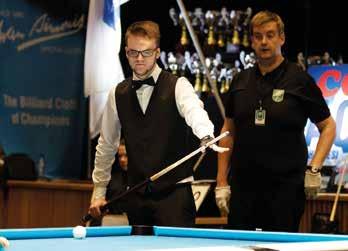 Tomi Ahonen, pool MN43 Suomen mestari: Tänään oli kyllä hyvä päivä, ainoastaan yksi ohilyönti koko ottelussa.