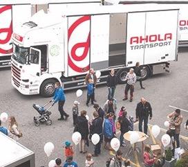 markkinapaikalla Ruotsissa. Uudet osakkeenomistajat merkitsivät A-osakkeita 10,24% osuudelta Oyj Ahola Transport Abp:n kokonaismäärästä.