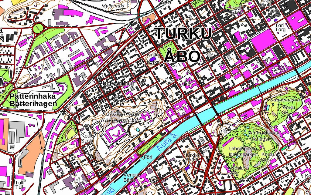 Y2 100 200 300 400 LIIT 1 0 Y1 500 m TP Oy:n hajutarkkailun havaintopaikat