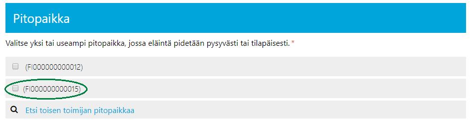 14 Sovellus palaa takaisin ilmoitukseen ja voit jatkaa ilmoituksen tietojen täyttämistä.