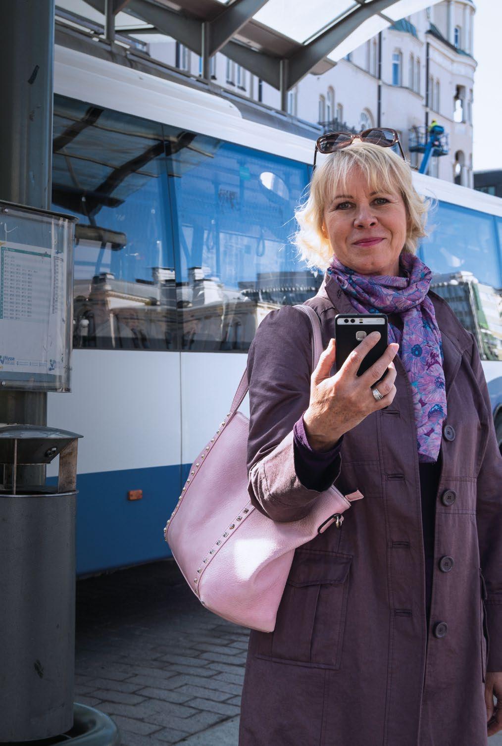 Matkalla kanssasi Tampereen joukkoliikenteen asiakaslehti 1/2019 Nysse Mobiili tuo matkalipun ja reittioppaan puhelimeen s.