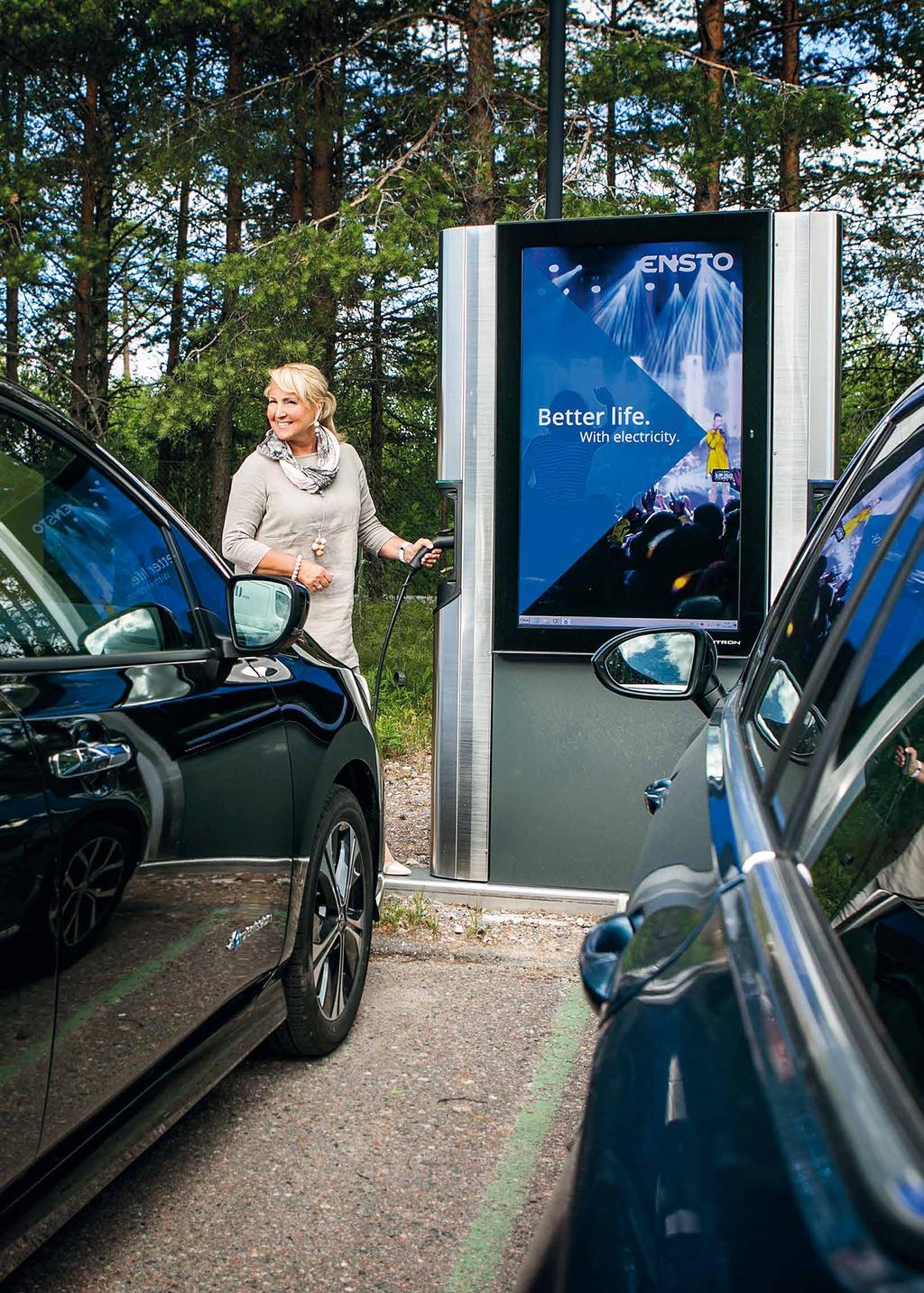 Sähköauton lataus Ratkaisut moderniin lataamiseen Ensto mahdollistaa sähköautojen lataamisen missä ikinä liikutkin.