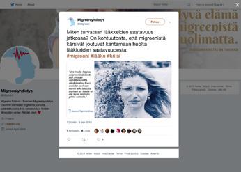 työelämässä, koulussa vaikeaa migreenin muotoa sairastava abiturientti oli ja vapaa-aikana selviytyminen. Tavoitteena on myös jouduttu viemään sairaalaan kesken ylioppilastutkintokokeen.