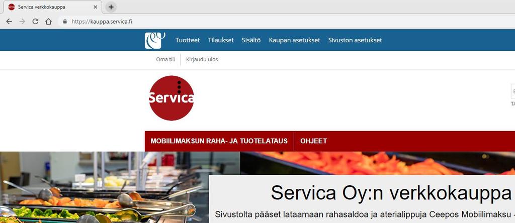 Servica Oy Ceepos mobiilimaksaminen 8 (14) 3 Ceepos Mobiilimaksun lataus